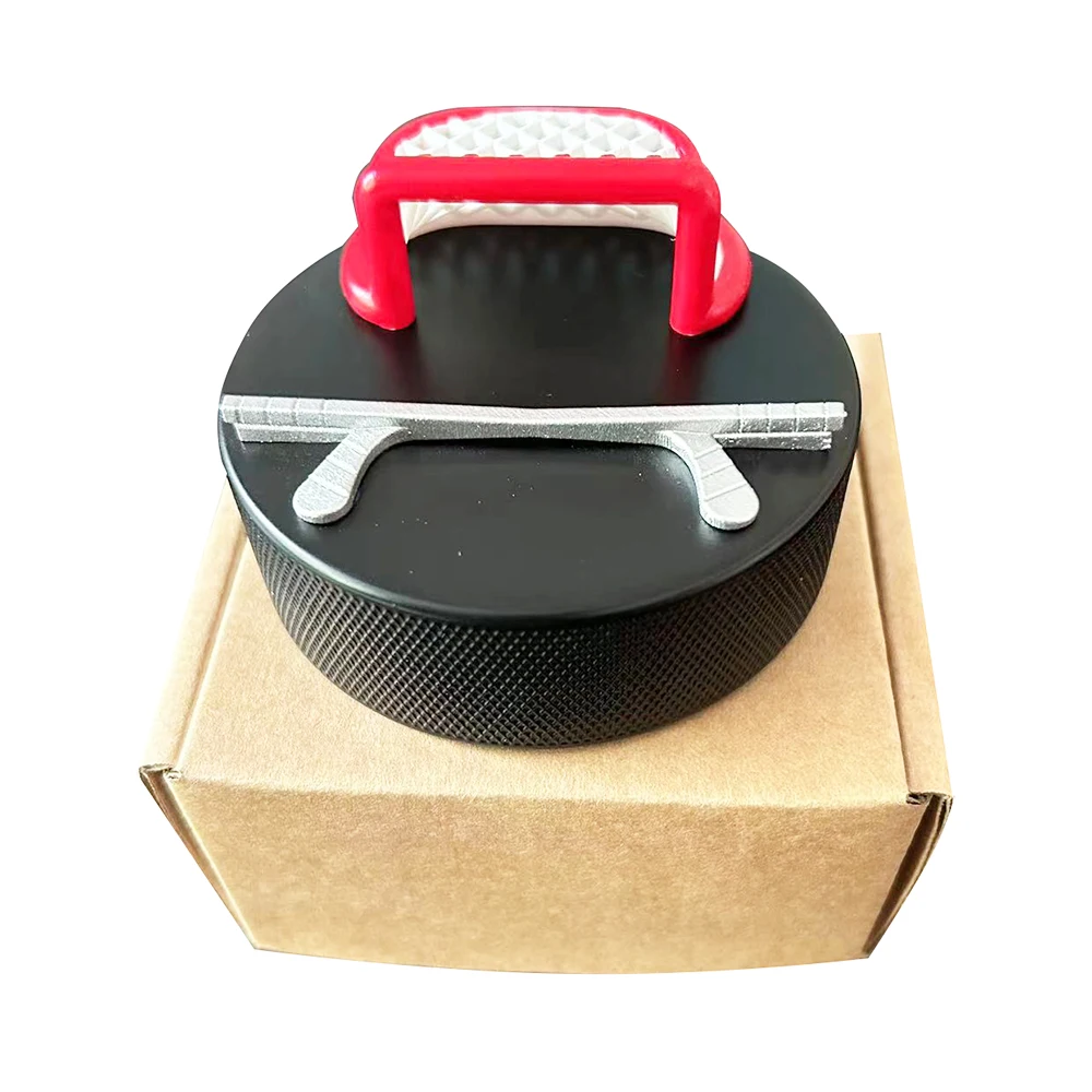 Description Picture 6 of itemNovelty Ice Hockey Puck Resin Gift Mobile Phone Holder Hockey Goal Universal Display Phone Holder