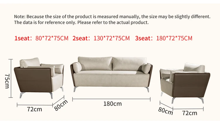 Pengpai Custom Hotel Furniture 2020 Pure Leather Design 1+1+2 Sofa