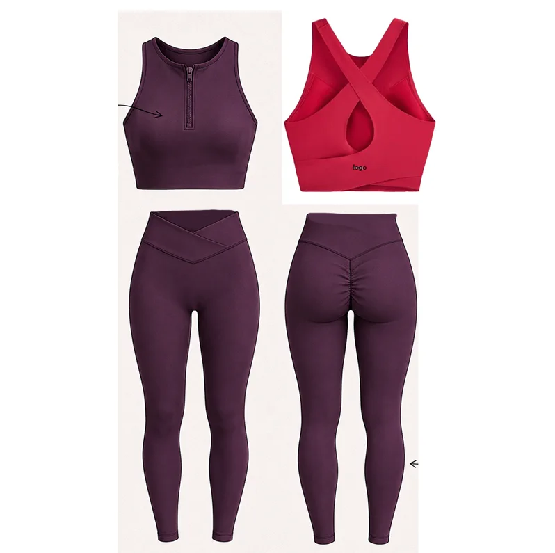 Zip-Bra & Cross-Waist Set