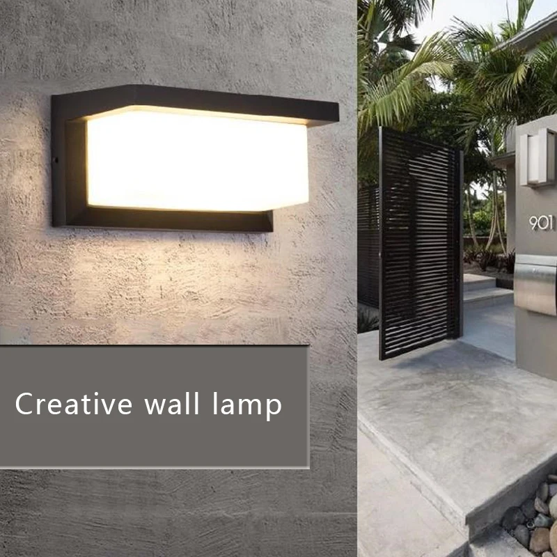 Outside Designer Ip65 Waterproof  Decorative Living room Vintage Sconce Mounted Modern Sensor Wall Light