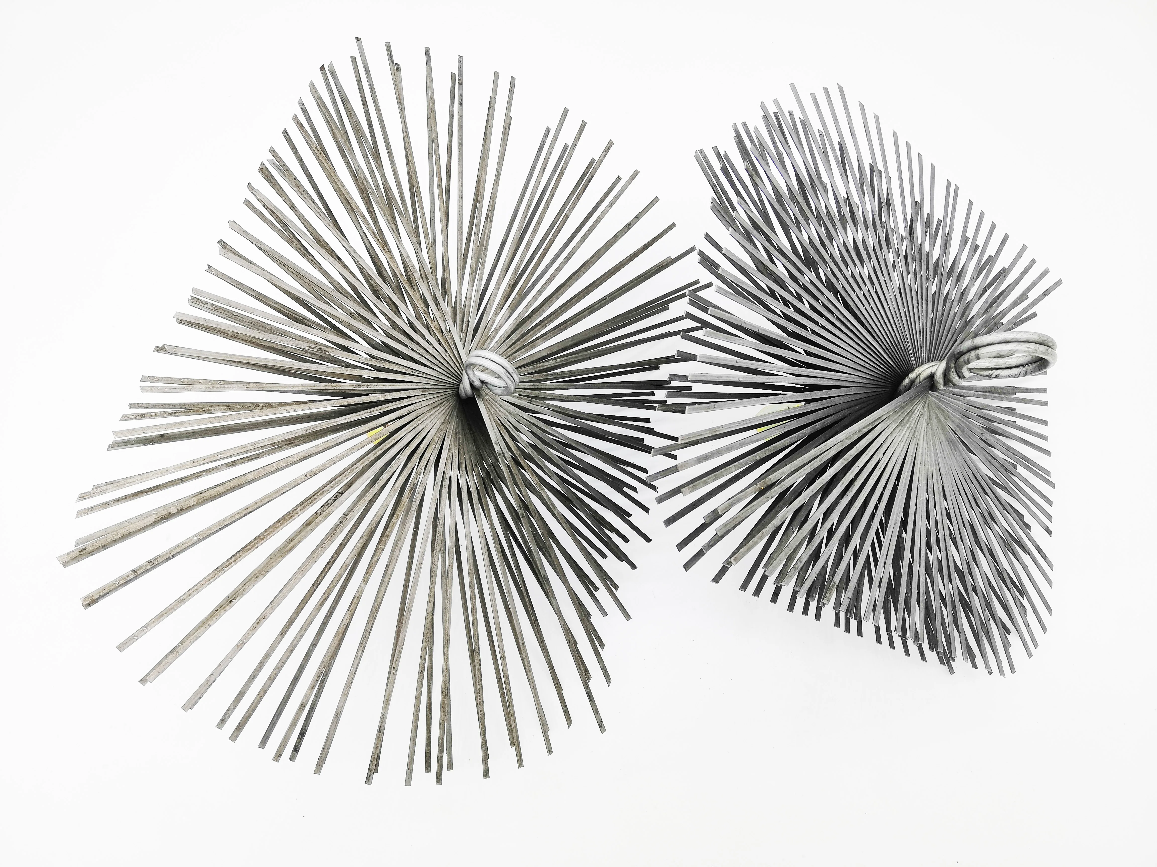 6" Square Stainless Steel Chimney Brush Household Fireplace Cleaning