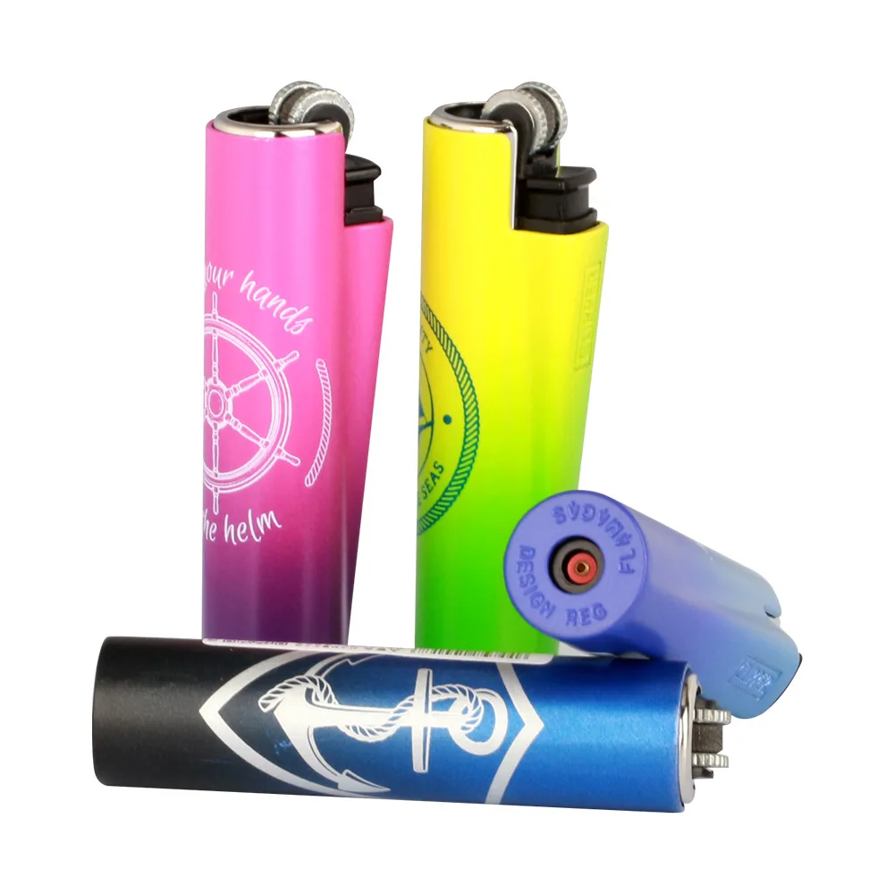 Spanish Refillable Clip Per Lighter Encendedor,Flint Grinding Wheel Zinc Alloy Lighter Smoking
