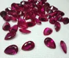 Factory Loose gemstone pear cut 6x8mm ruby for bracelet