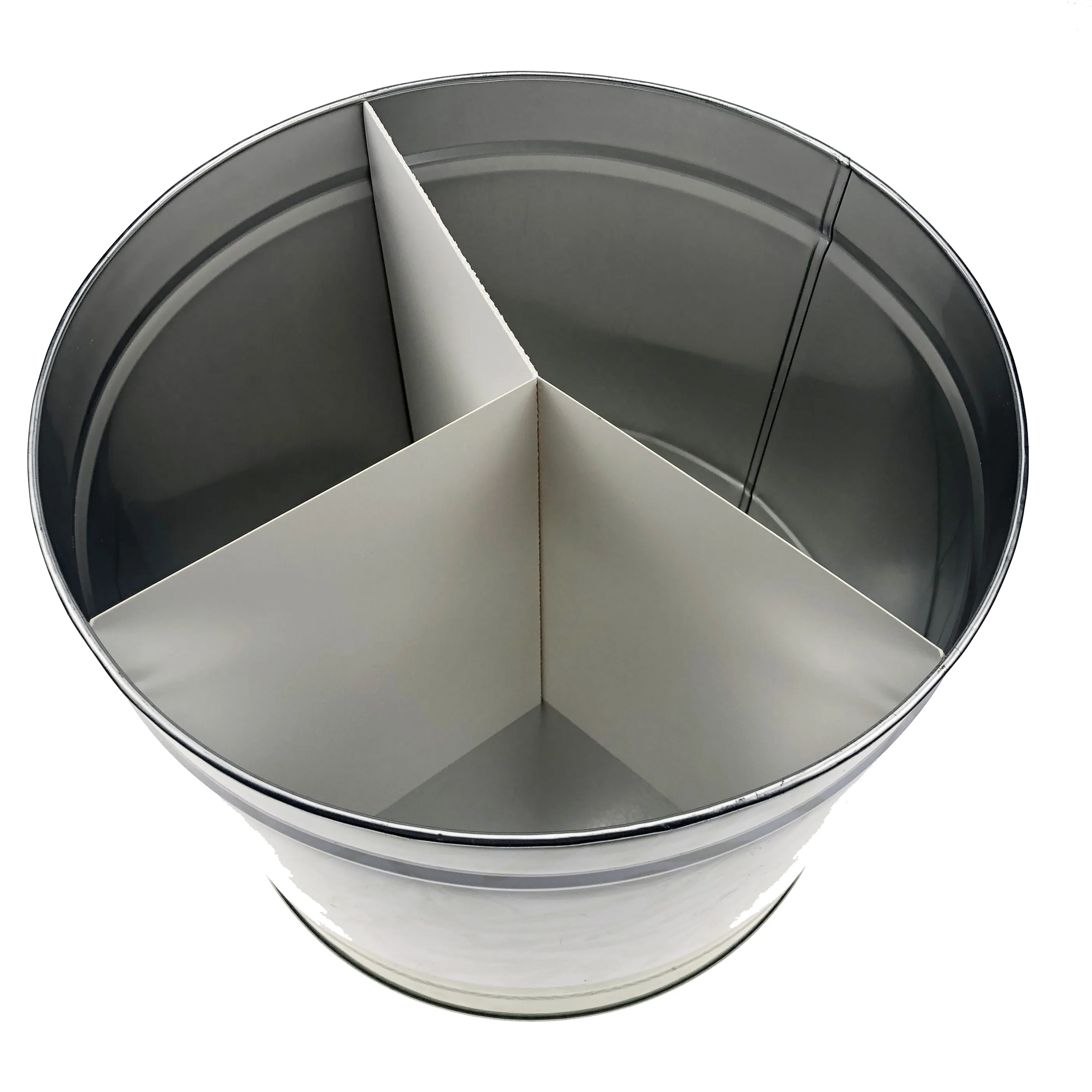 3.5 Gallon Popcorn Tin Bucket 3 Flavor 3-way Popcorn Tin Container