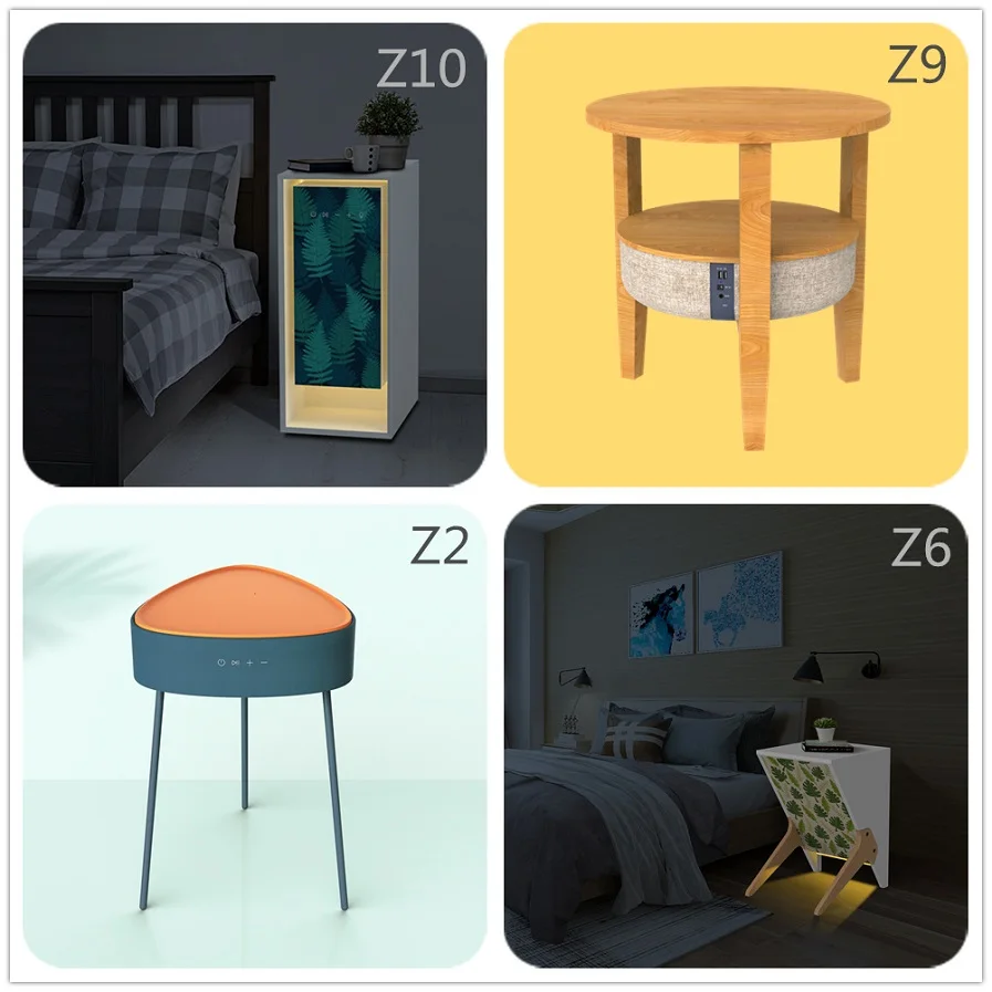 Fashionable Design Multiuse Living Room Smart Music Furniture Bluetooth With Removable Tray With USB Port Table Speaker - ANKUX.COM