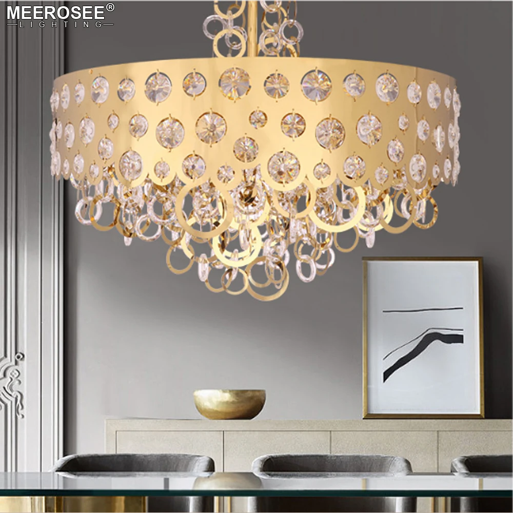 MEEROSEE Chandeliers Pendant Lights Home Decor Lights Stainless Steel Chandelier MD86724