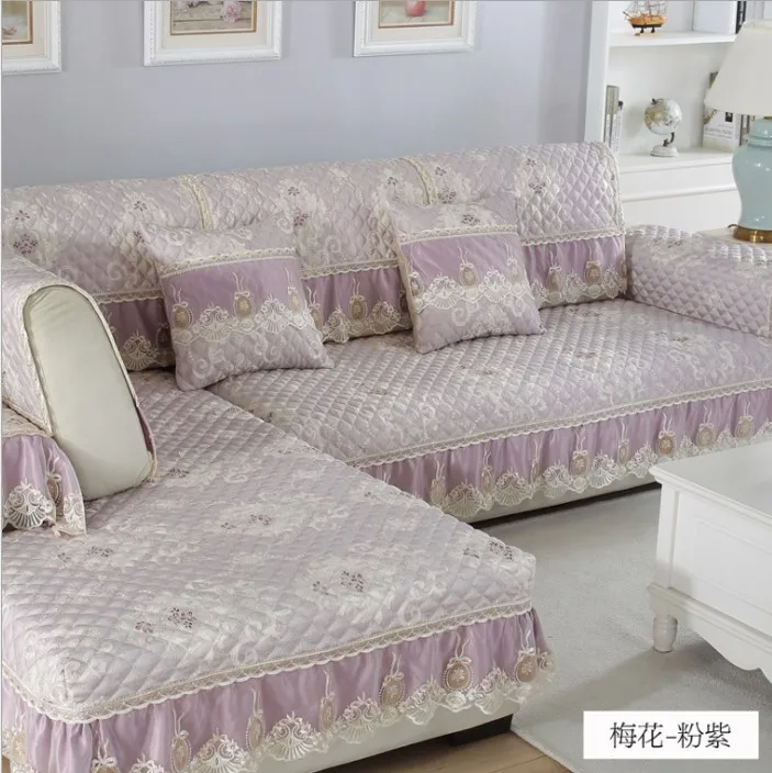 Washable 2 seater sofa corner sofa lace  bed quilt king size cushion cover