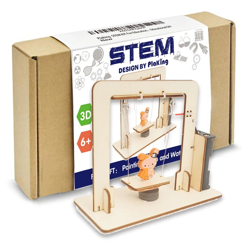 Stem Toy Diy 3d Wooden Swing Physical Learning Toy