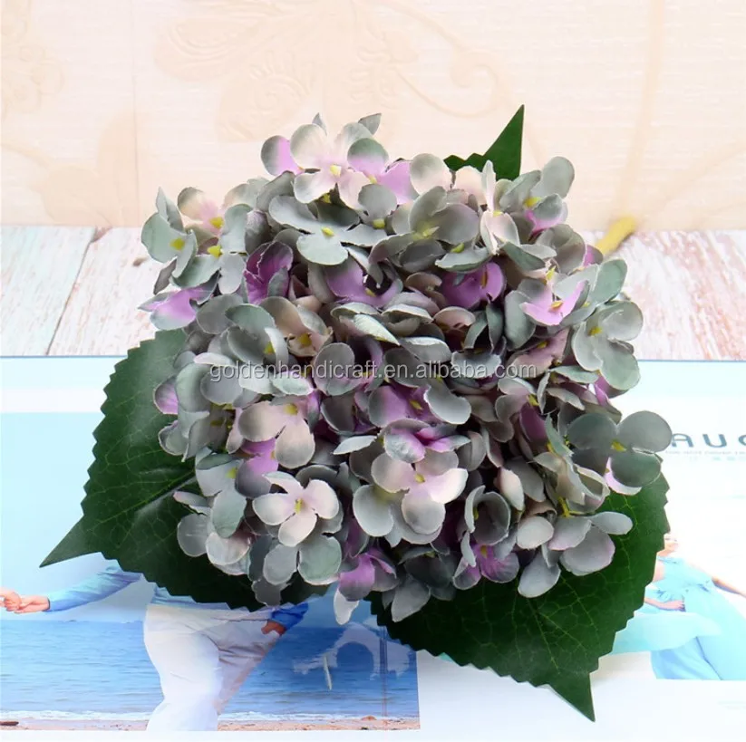 Wholesale Artificial Hydrangea Flower Head Silk Hydrangea Flower For Wedding Decoration Buy