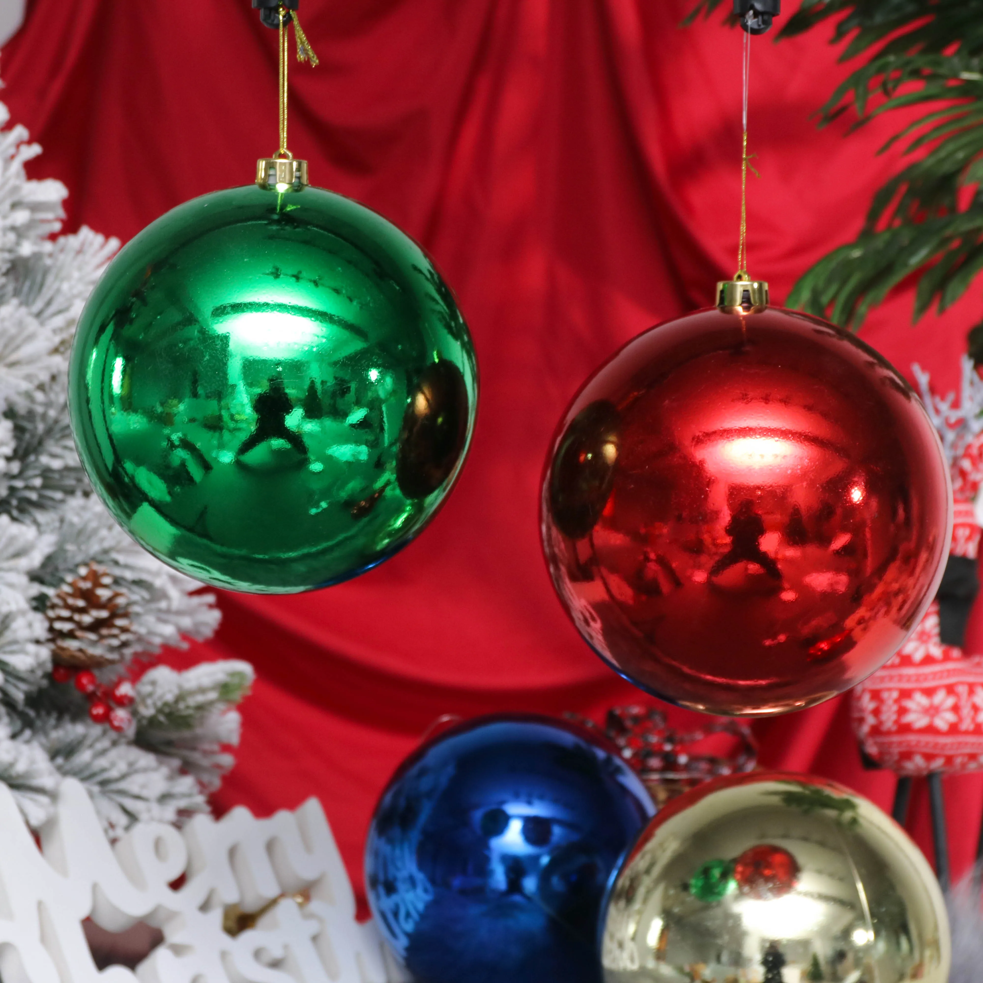 30cm Big Plastic Tree Balls Christmas Decorations Spheres Giant Christmas Balls Large Christmas