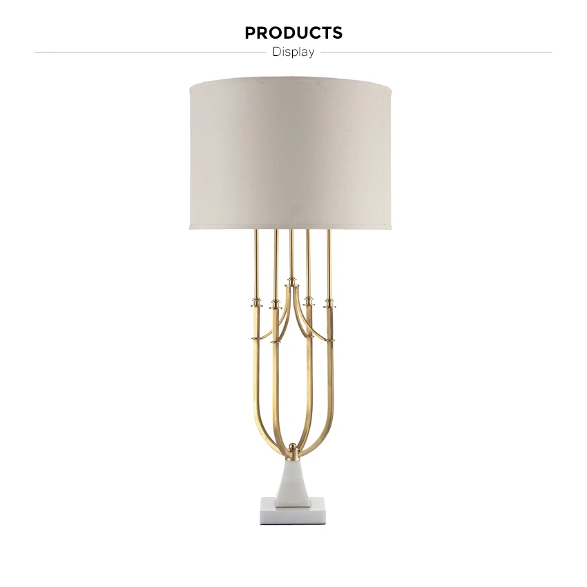 white marble table lamp gold