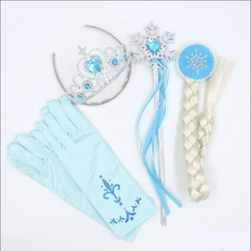 Rtswy250 Frozen Princess Glove Crown Glove And Wand,Elas Hair Frozen