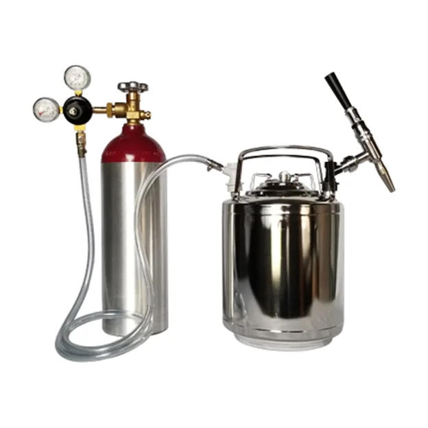 304 Stainless steel beer keg barrel Pepsi syrup barrel beer storage tank with pressure gauge cover manufacture