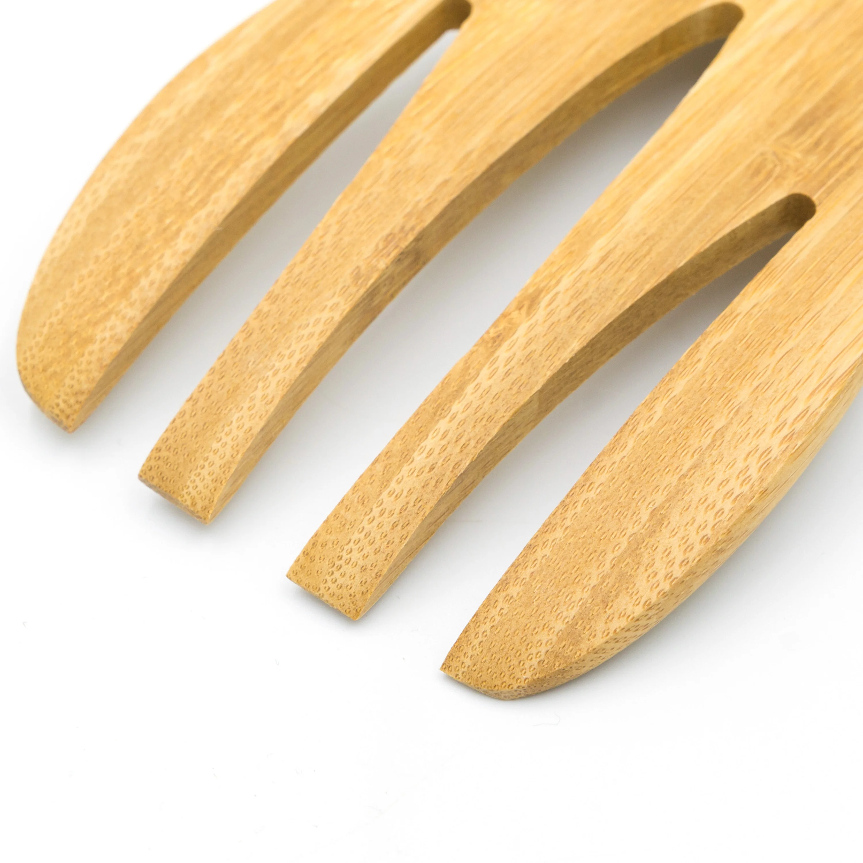 Ecofriendly Bamboo Salad Hands Bamboo Salad Server Set For Kitchen