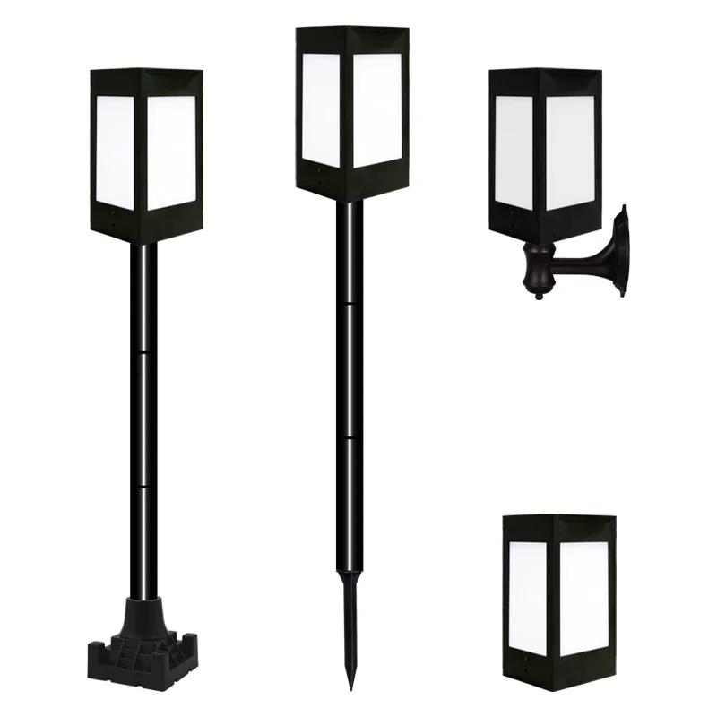 4 In 1 Wall Lamp Post Lamp Courtyard Outdoor Column Lamp Gate Villa