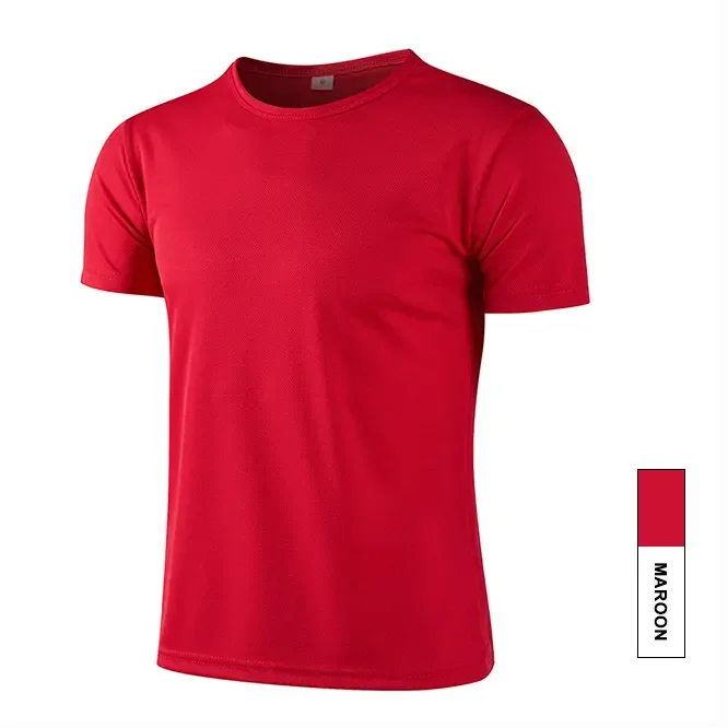 Wholesale Plain Quick Dry Blank Sports Tshirt 100 Polyester Short