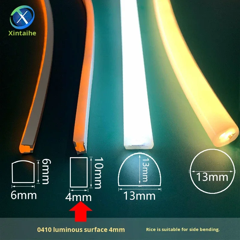 product soft light led tv strip 4mm 6mm wide round semi circular 13mm 5v ultra thin waterproof light strip-5