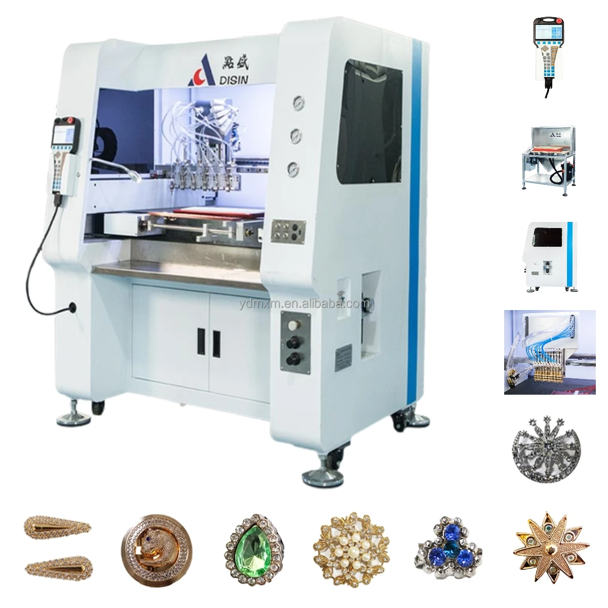 High Intelligent 5 Axis Rhinestones Diamond Setting Machine Ornaments
