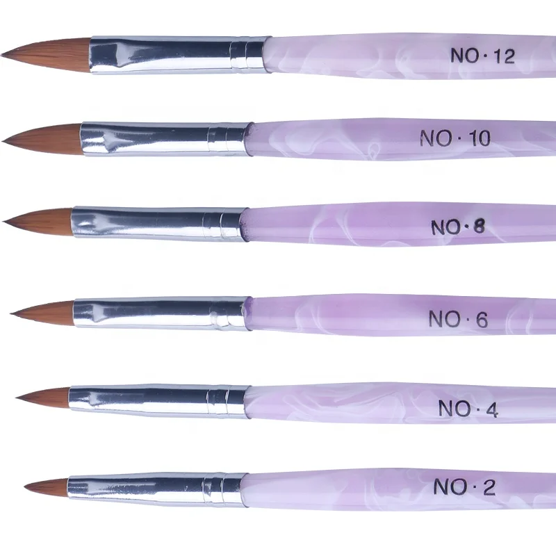 Private Label Acrylic Nail Brushes Set Pink Nail Art Brush Set Buy