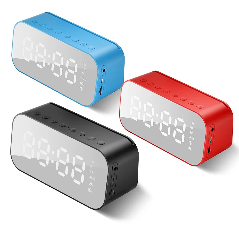 Portable Multimedia Speaker Smart Table Lamp Light Alarm Clock Led Touch Light Bluetooth Speaker - ANKUX.COM