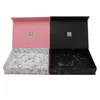 High quality pink black 1200gsm cardboard packing gift box magnetic closure