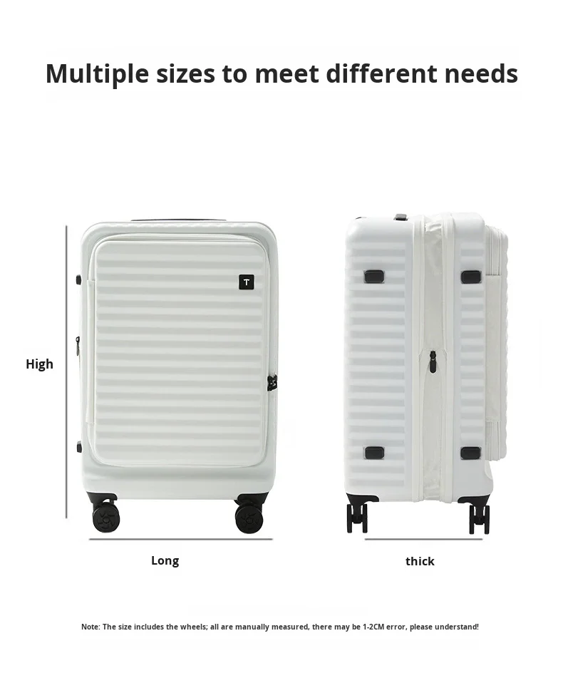product 20 24 28 inch suitcase travel trolley case universal wheel tsa lock front opening expandable retractable luggage-16