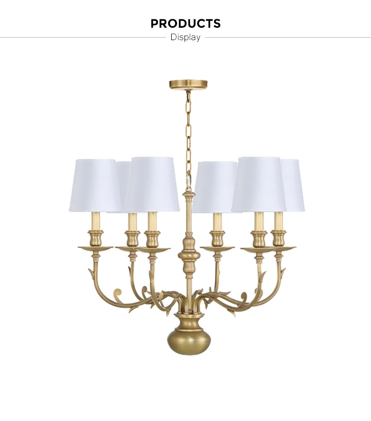 home hotel brass chandelier