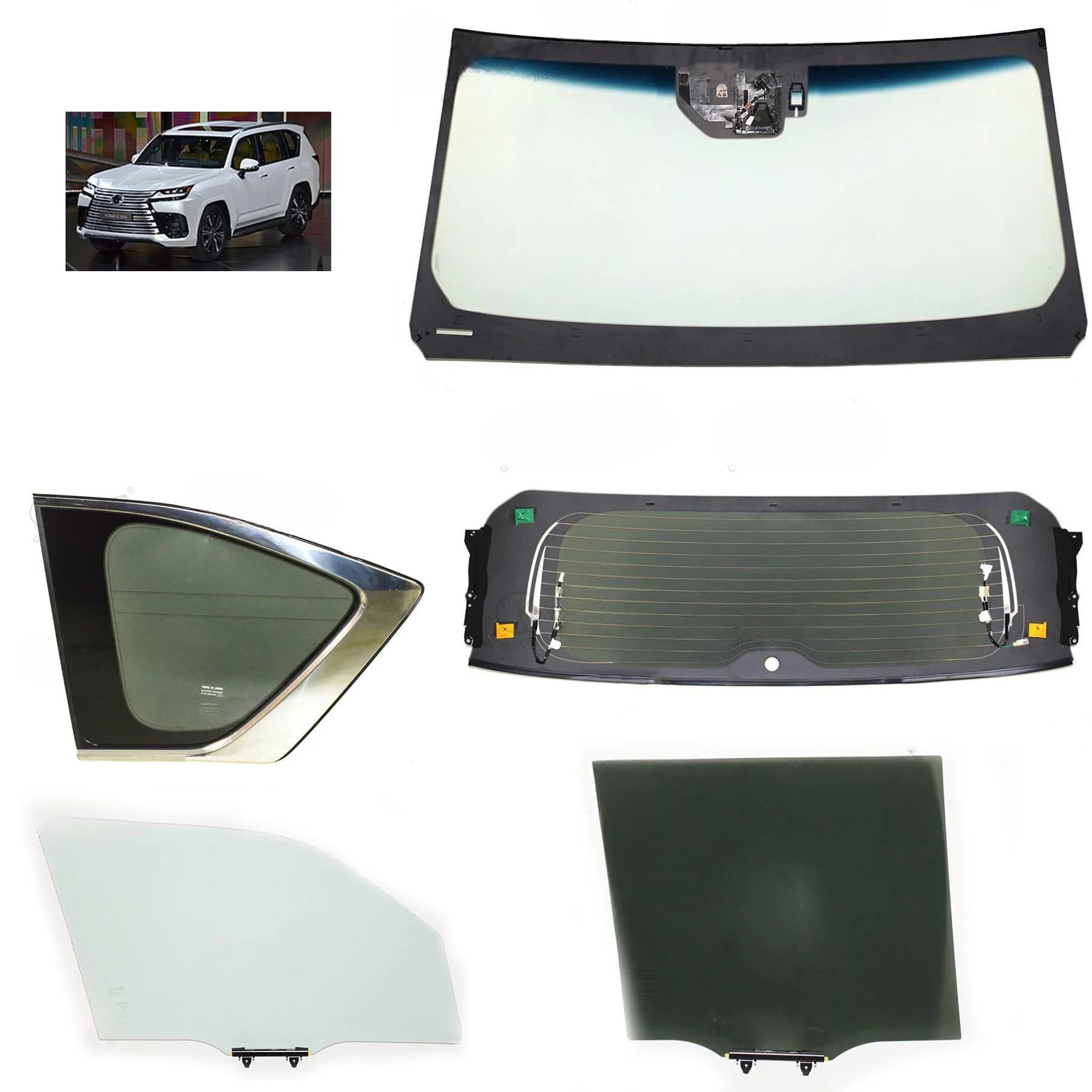Lexus Lx Windshield Glass Sunroof Car Glass Auto Glass Car Parts
