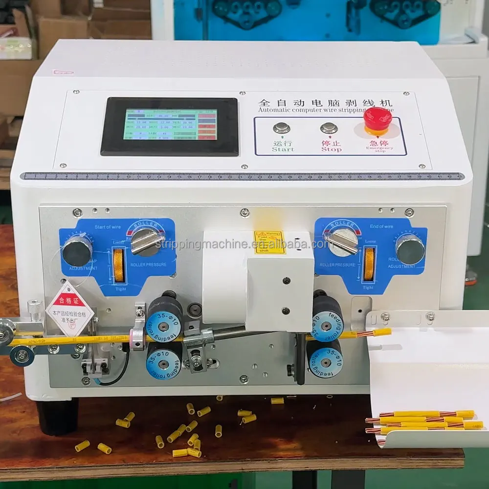 Programmable Wire Stripping Machine for BV Single Core Electrical Wires ...