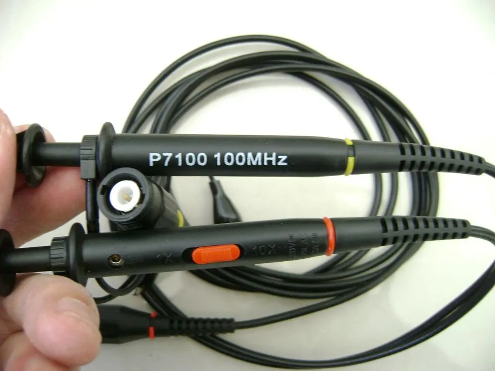 P7100 Oscilloscope Probe Bnc Protectivecap Dc100mhz Scope Clip Probe