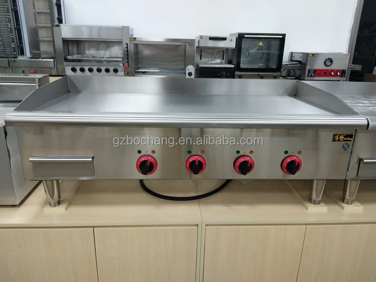 Commercial Electric Induction Griddle Restaurant Stainless Steel
