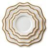Porcelain dinner plates restaurant ceramic serving dishes sunflower dinnerware sets for wedding
