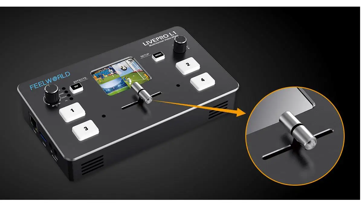 FEELWORLD LIVEPRO L1 マルチフォーマットビデオミキサー Amazon.com: FEELWORLD LIVEPRO L1 V1 Multi Camera Video Mixer