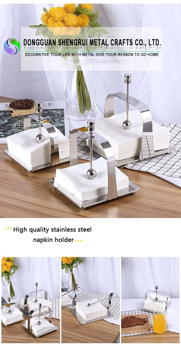 Banquet Metal Napkin Rack Bar Cafe Restaurant Household Napkin Holder With Weight Buy