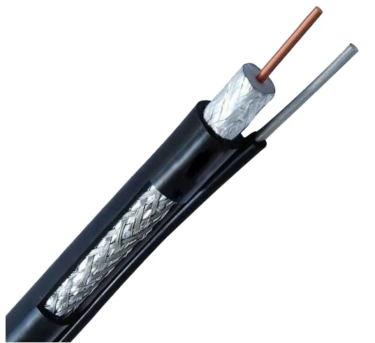 RG6 with messenger for CATV factory price dual/tri/quad shield PVC/PE jacket - ANKUX.COM