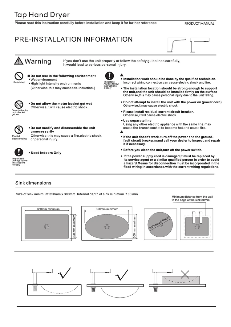 Jet Speed Hand Dryer For Toilet