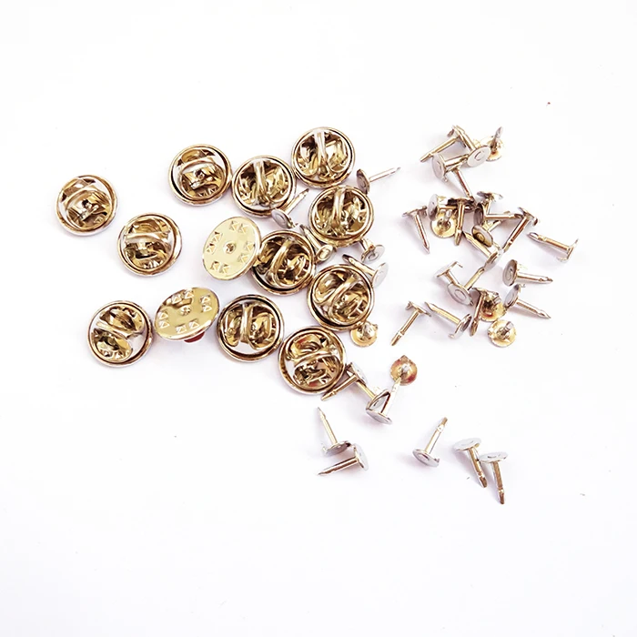 Silver Butterfly Clutch Pin Back Clasps Metal Clutch Lapel Pin Backs