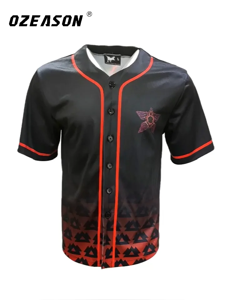 New Design Custom Sublimation Men Softball Jersey Quick Dry Mesh Fabric