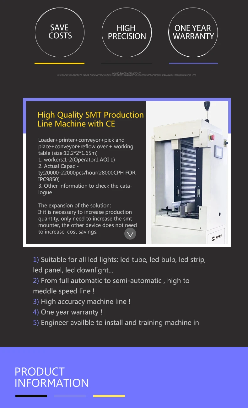 Fully automatic magazine box PCB loader for SMD SMT assembly line, mini PCB loader