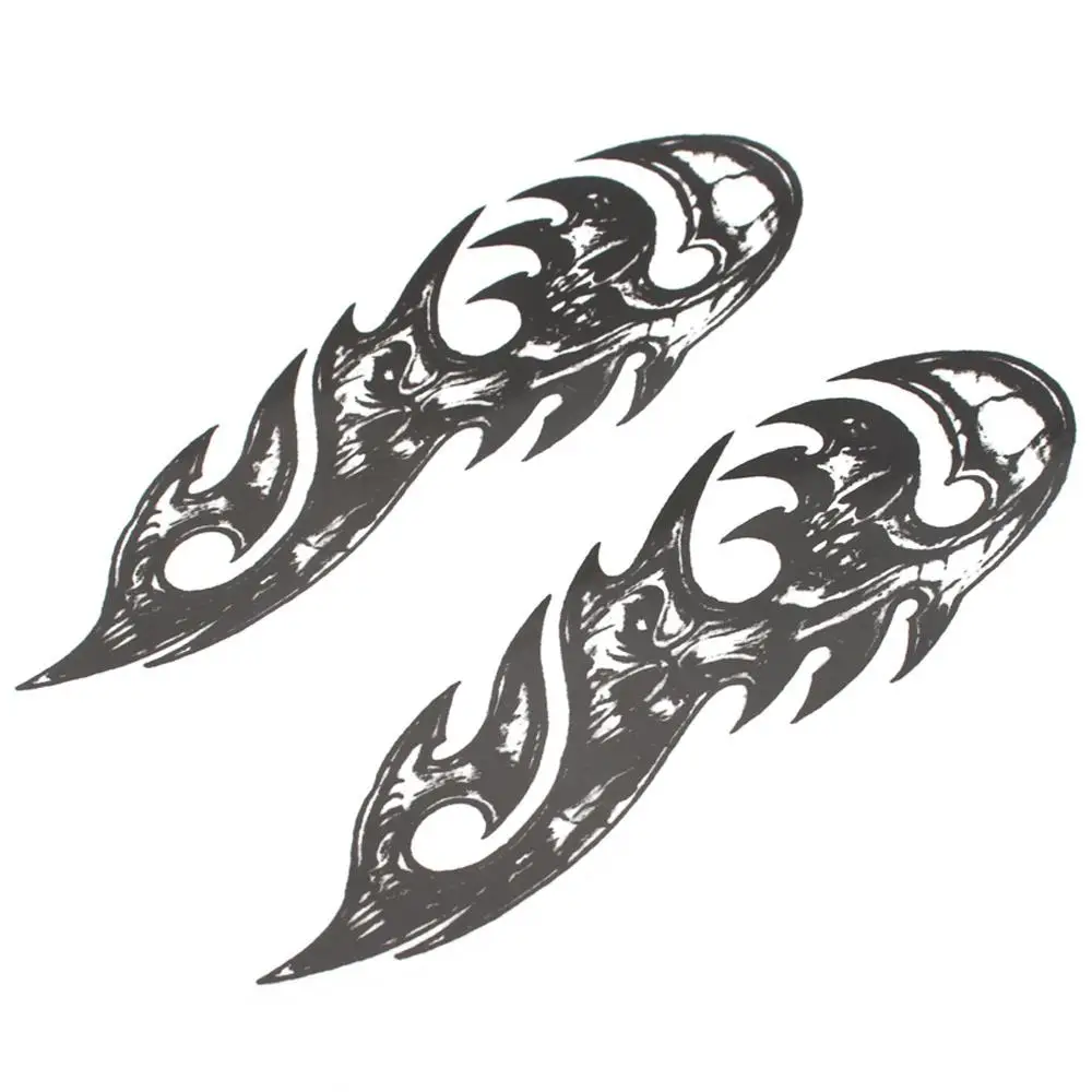 Universal Motorcycle Custom Waterproof Front Fork Skull Decals Stickers Medallion Fit For Harley Davidson Sportster Softail
