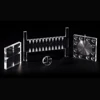 micro machining perspex solid block CNC milled PMMA engineering medical part acrylic fluidic manifold with countersink