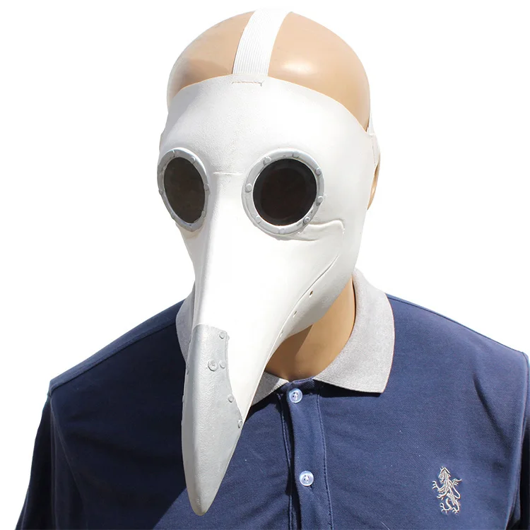 Cosplay Steampunk Plague Doctor Bird Mask White Latex Bird Beak Masks Long Nose Halloween Party Event Ball Costume Props Creepy Buy Realistic Latex Head Mask Halloween Latex Creepy Masks Cosplay Animal Masks Masquerade