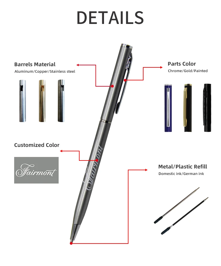 JW Marriott hotel luxury business gift promotional metal ballpoint pen ...