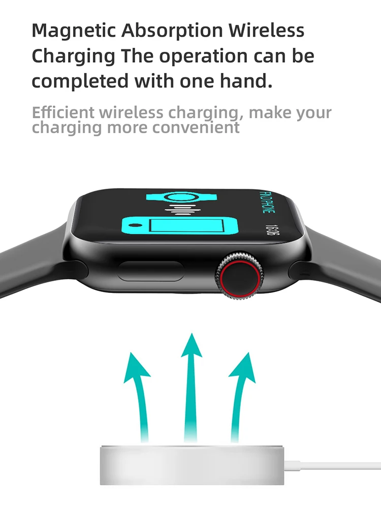 Amazon new hot sale Anti-lost Sport thin smart watch I6 iwo series Smart watch Band Fitness tracker Heart Rate Monitor T100