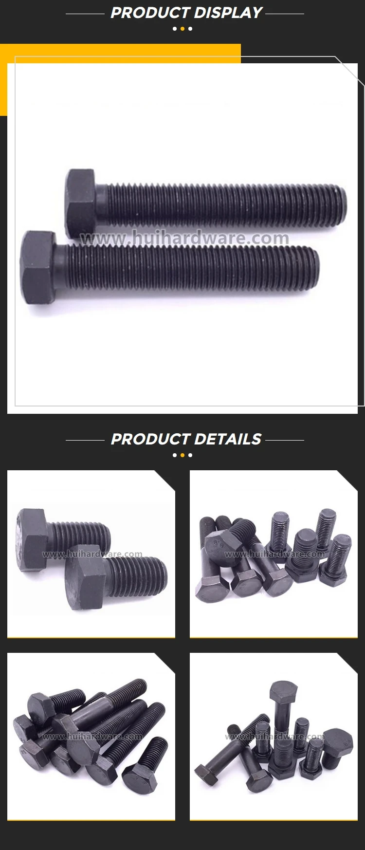 Din933 Carbon Steel Grade 129 Hex Bolt With Full Threaded M16 M18 Buy Quality Carbon Steel 