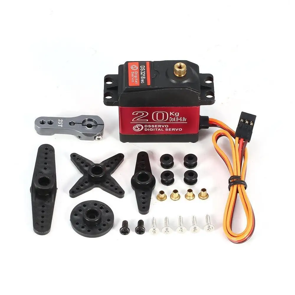 Ds3218mg 20kg Waterproof Large Torque High Voltage 5v-6.8v Digital ...