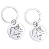 Amazon Hot Sale Pull Hook Pattern Lovers Gift Stainless Steel Keychain Pendant