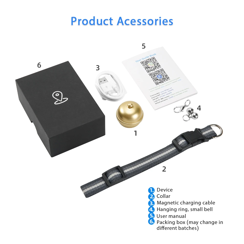 Unique bell shape waterproof GPS mini tracker for pet dog/cat/bird/wild animals, support free APP+PCB web tracking system
