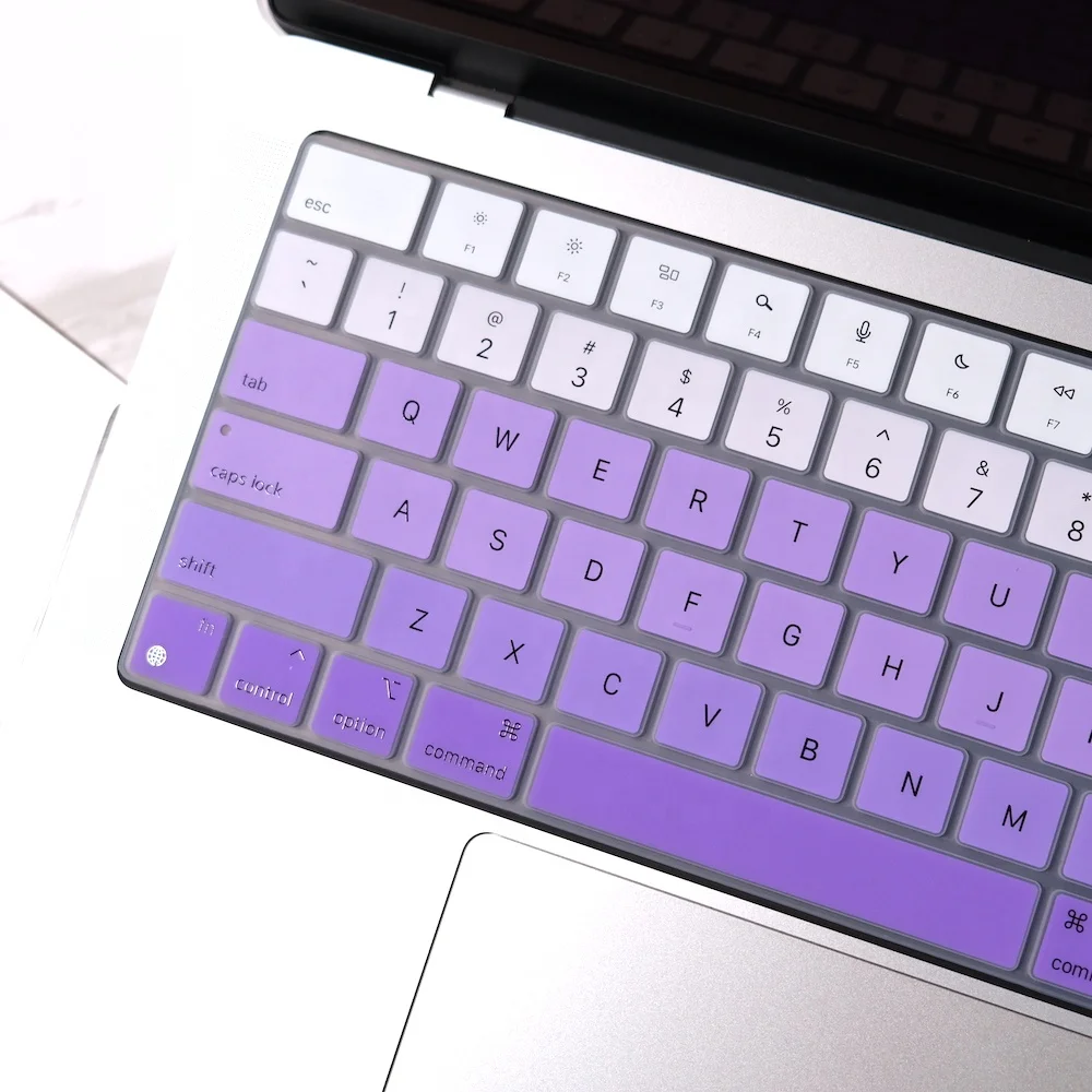 Custom Colorful Waterproof Keyboard Cover Silicone Laptop Keyboard