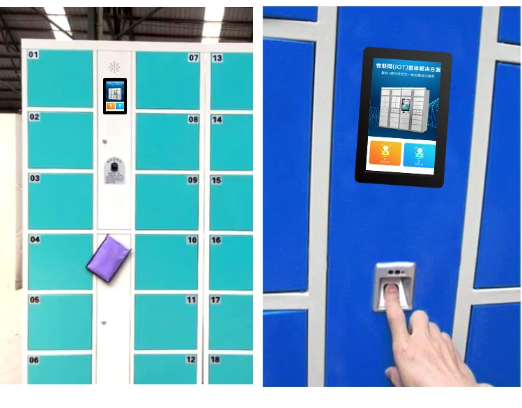 Smart Lockers Smart Storage Locker with Fingerprint Access factory